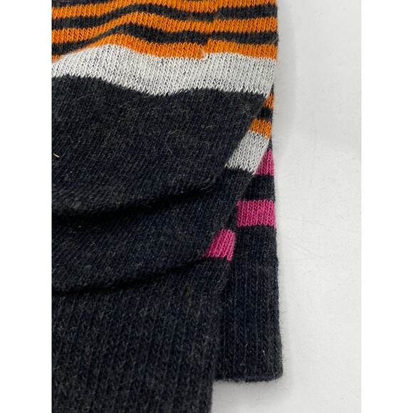 B.ELLA Women's Black Caviar Knit Cotton-Blend Striped Glam Crew Socks SZ OS - Picture 5 of 8